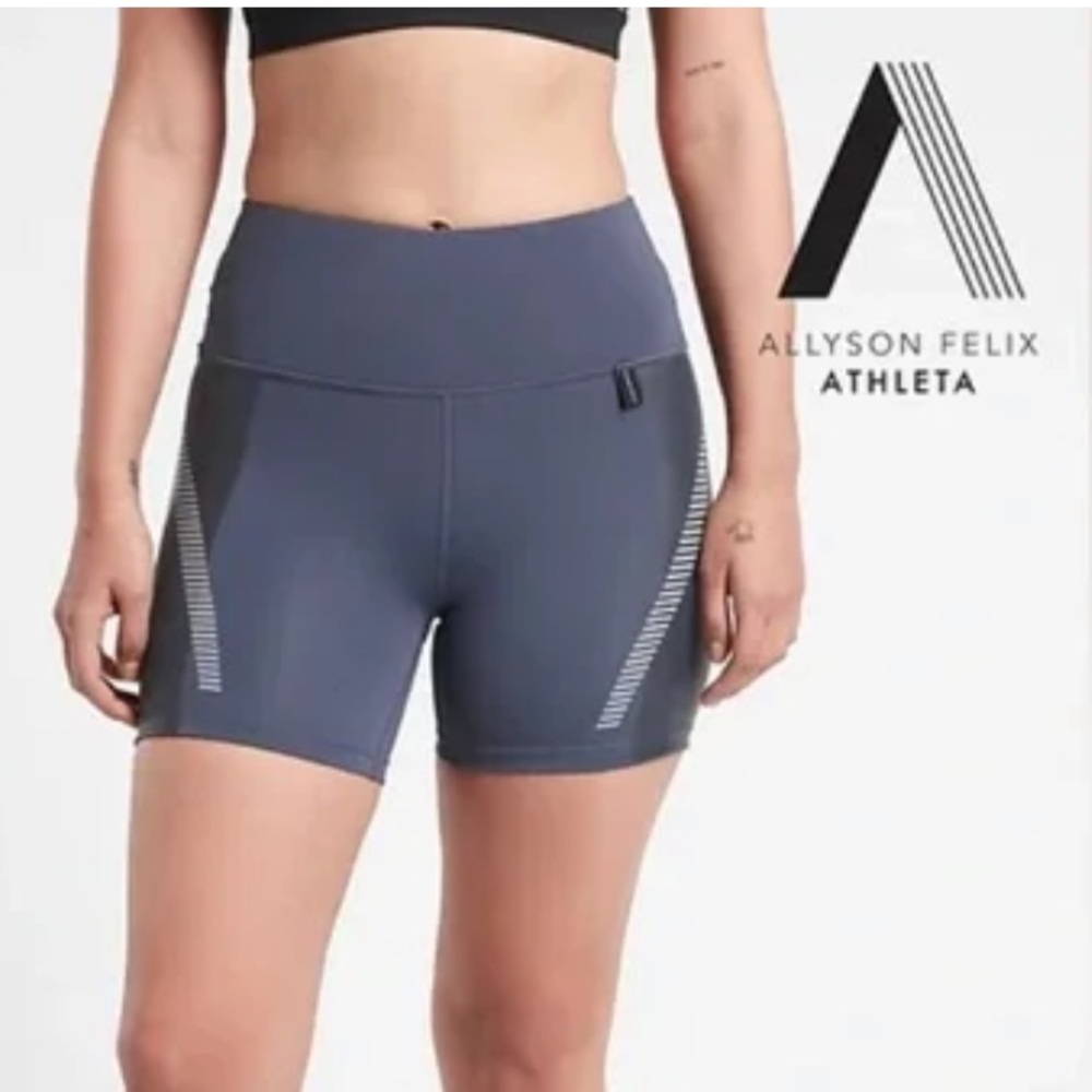 Allyson Felix x Athleta Shortie Biker Shorts